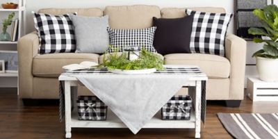 Image showing  Buffalo Checkered Pillow Cover, Black/White, 20 in. x 20 in.