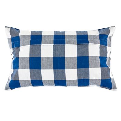 Image showing  Assorted Rectangular Pillow Cover, 18 x 18in., Navy & Off White, Set of 4