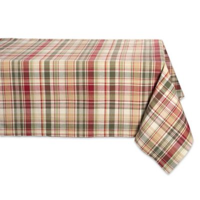 Zingz & Thingz Give Thanks Plaid Tablecloth