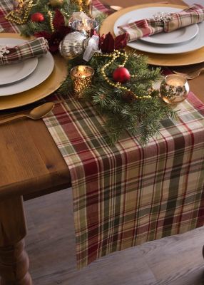 Image showing  Give Thanks Plaid Table Runner