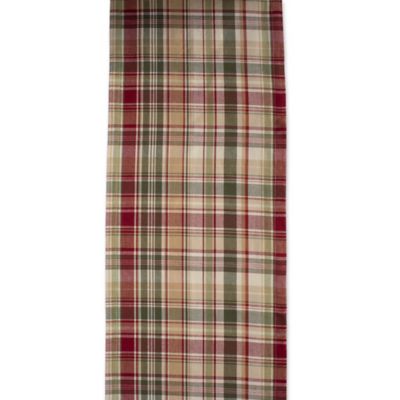 Image showing 9 th DII Give Thanks Plaid Table Runner