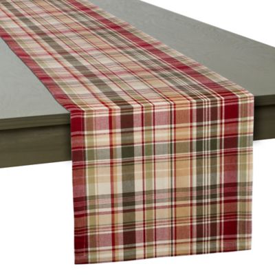 Image showing  Give Thanks Plaid Table Runner
