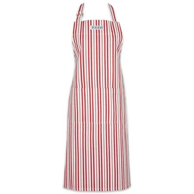 Zingz & Thingz Tomato Striped Foodie Gourmet Chef Apron, 26.5 in. x 36 in.