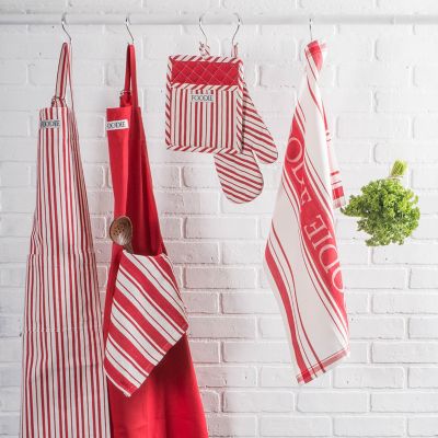 Image showing 6 th DII Tomato Striped Foodie Gourmet Chef Apron