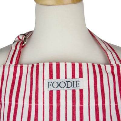 Image showing 8 th DII Tomato Striped Foodie Gourmet Chef Apron