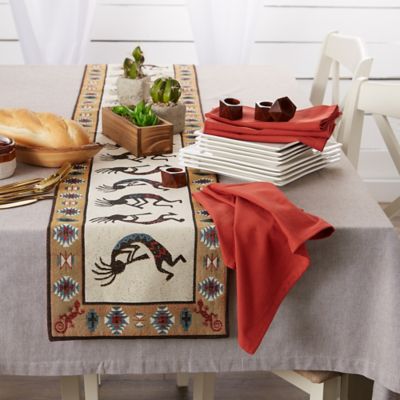 Image showing  Kokopelli Tapestry Cotton Table Runner