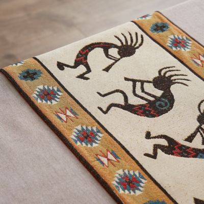 Image showing 6 th DII Kokopelli Tapestry Cotton Table Runner