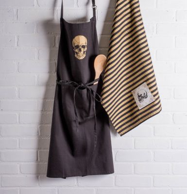Image showing 5 th DII Skull Chef Apron, 28 in. x 35 in.