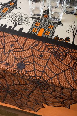 Image showing 5 th DII Haunted House Jute Table Runner