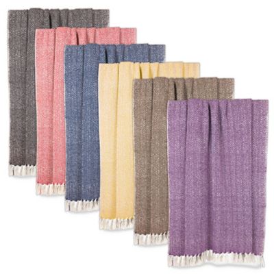 Image showing  Cotton Handloom Chevron Throw Blanket, 50 in. x 60 in.