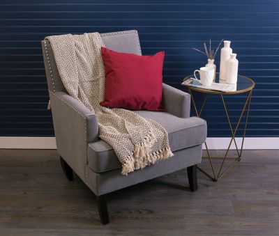 Image showing 3 th DII Cotton Handloom Chevron Throw Blanket, 50 in. x 60 in.