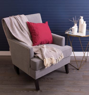 Image showing 4 th DII Cotton Handloom Chevron Throw Blanket, 50 in. x 60 in.