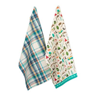 DII Happy Camper Dish Towel Set, 2 pc.
