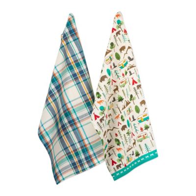 Zingz & Thingz Happy Camper Dish Towel Set, 2 pc.