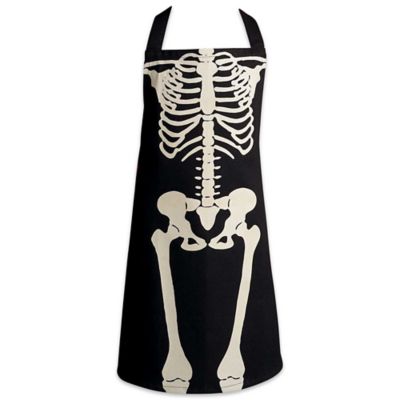 Zingz & Thingz Skeleton Print Chef Apron, 28 in. x 32 in.