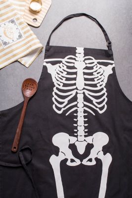 Image showing  Skeleton Print Chef Apron, 28 in. x 32 in.