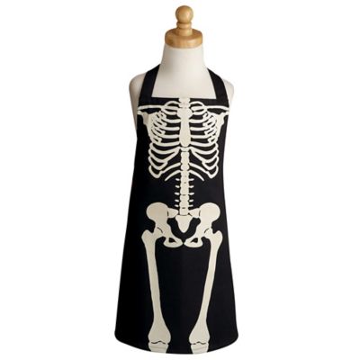 Image showing  Skeleton Print Chef Apron, 28 in. x 32 in.