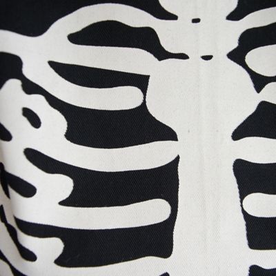 Image showing 5 th DII Skeleton Print Chef Apron, 28 in. x 32 in.