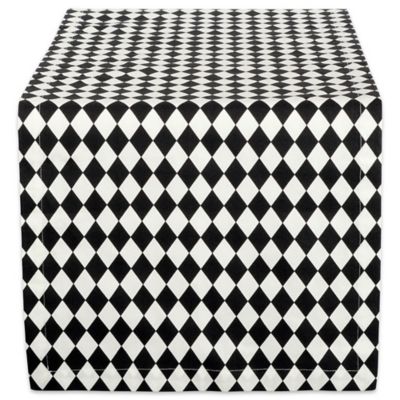 Zingz & Thingz Harlequin Print Table Runner, 14 in. x 108 in.