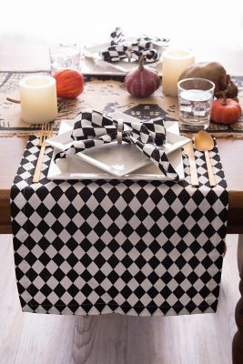 Image showing 6 th DII Harlequin Print Table Runner, 14 in. x 108 in.