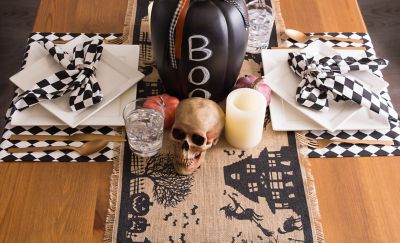 Image showing 11 th DII Harlequin Print Table Runner, 14 in. x 108 in.