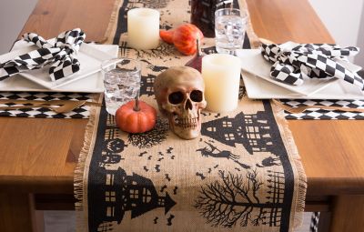 Image showing  Harlequin Print Table Runner, 14 in. x 108 in.