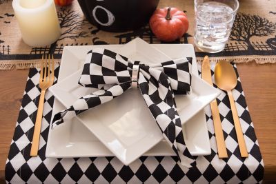 Image showing 8 th DII Harlequin Print Table Runner, 14 in. x 108 in.