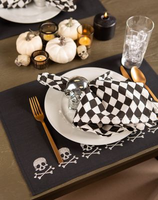 Image showing  Harlequin Print Cloth Napkin Set, 20 in. x 20 in.