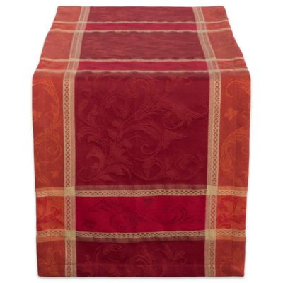 DII Harvest Wheat Jacquard Table Runner