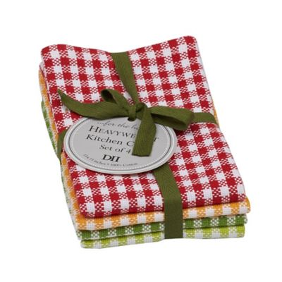 Image showing  Pea Patch Checkered Heavyweight Dishcloths, 4 pc.