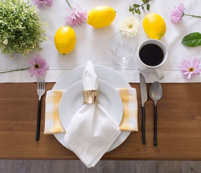 Image showing  Hemstitch Table Runner, 100 Percent Cotton