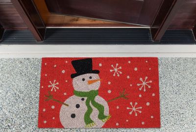 Image showing  Natural Fiber Snowman Doormat, 18 in. x 30 in.