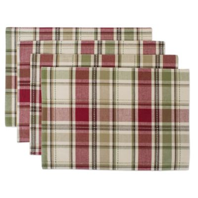 Zingz & Thingz Homespun Plaid Place Mat