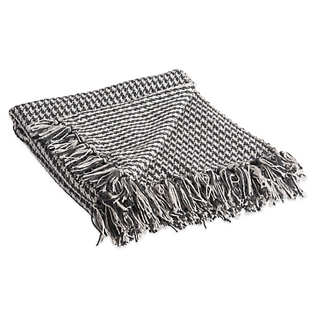 Zingz & Thingz Cotton Houndstooth Throw Blanket, 50 in. x 60 in.
