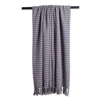 Image showing  Cotton Houndstooth Throw Blanket, 50 in. x 60 in.
