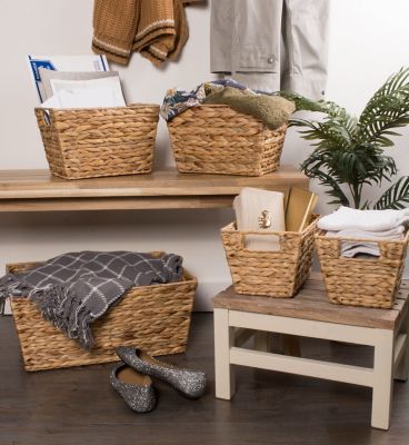 Image showing  Water Hyacinth Basket Set, Assorted, 5 pc.