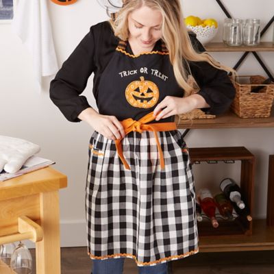 Image showing  Halloween Jack-O-Lantern Collection Trick-or-Treat Chef Apron