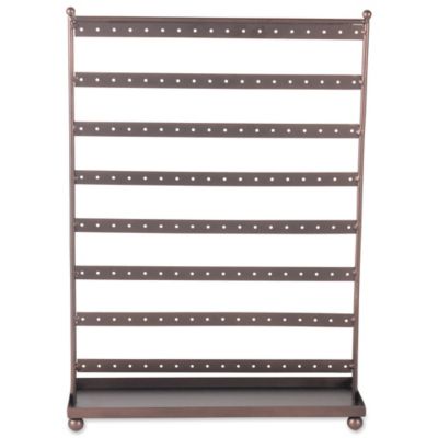 Image showing  Earring Stand with Tray, Holds Up to 72 Pairs of Earrings