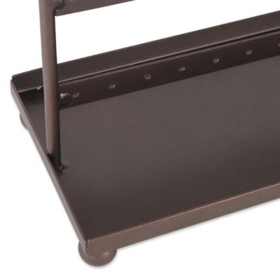 Image showing  Earring Stand with Tray, Holds Up to 72 Pairs of Earrings