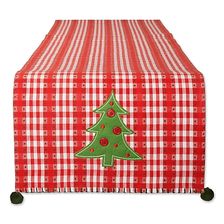 Zingz & Thingz Kitchen and Tabletop Jolly Tree Collection Table Runner