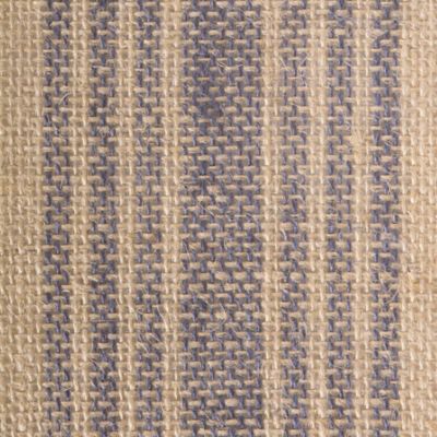 Image showing  Middle Striped Burlap Table Runner, 14 in. x 72 in., Compatible with Tables that Seat 4-6 People
