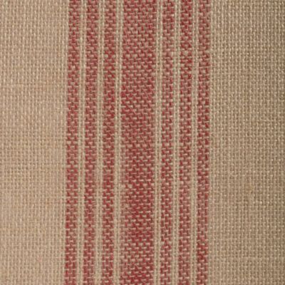 Image showing  Middle Striped Burlap Table Runner, 14 in. x 72 in., Compatible with Tables that Seat 4-6 People