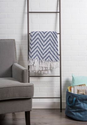 Image showing  Cotton Chevron Throw Blanket, 50 in. x 60 in.