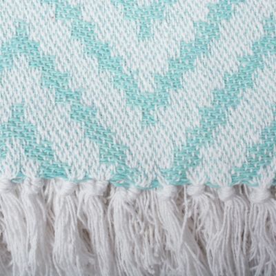 Image showing  Cotton Chevron Throw Blanket, 50 in. x 60 in.