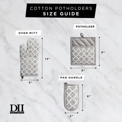 Image showing  Lattice Oven Mitt and Pot Holder Set