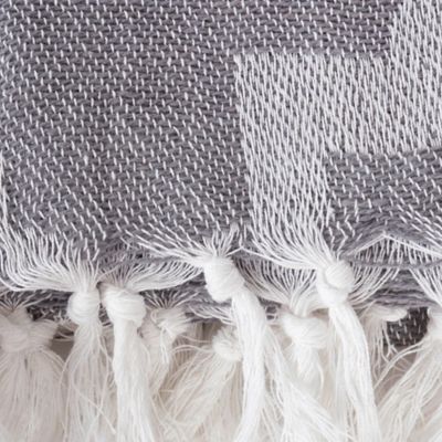 Image showing  Cotton Lattice Throw Blanket, 50 in. x 60 in.