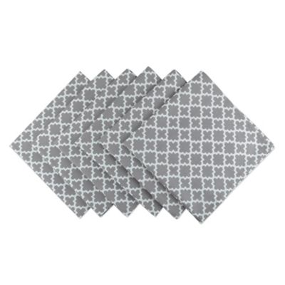 Zingz & Thingz Gray Lattice Napkins, 20 in. x 20 in., 6 pc.