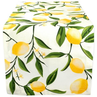 Zingz & Thingz Lemon Bliss Print Table Runner