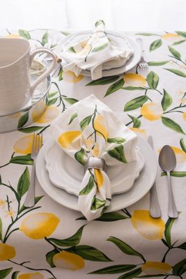 Image showing  Lemon Bliss Print Square Tablecloth