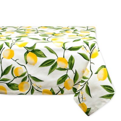Image showing  Lemon Bliss Print Square Tablecloth
